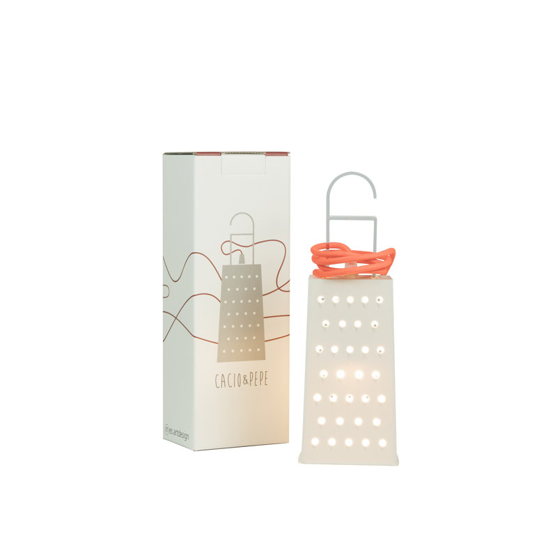 Be.pop Novelty Lamp, Fluorescent Orange/White