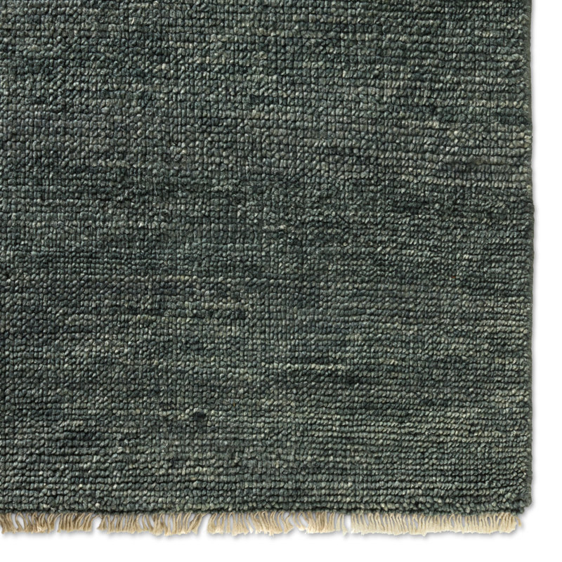 Jaipur Living Origin SAG15 Handknotted Solid Dark Slate Area Rug (6'x9'), Rectangle 8' x 10'