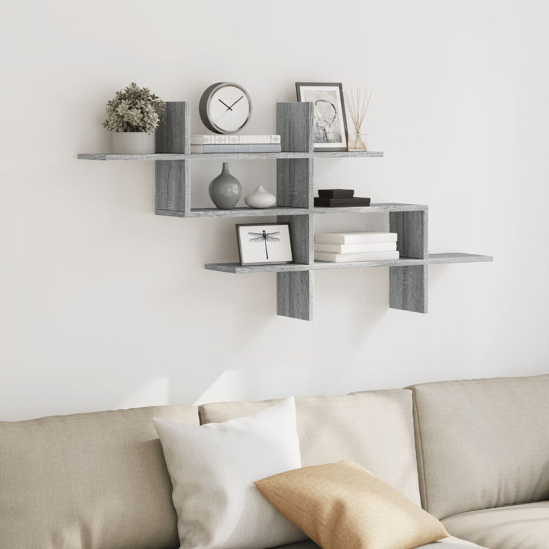 Reut Floating Shelf, Grey Sonoma
