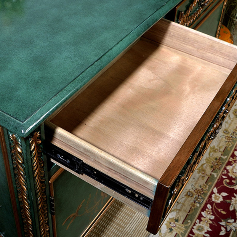 Multifunctional art deco accent cabinet