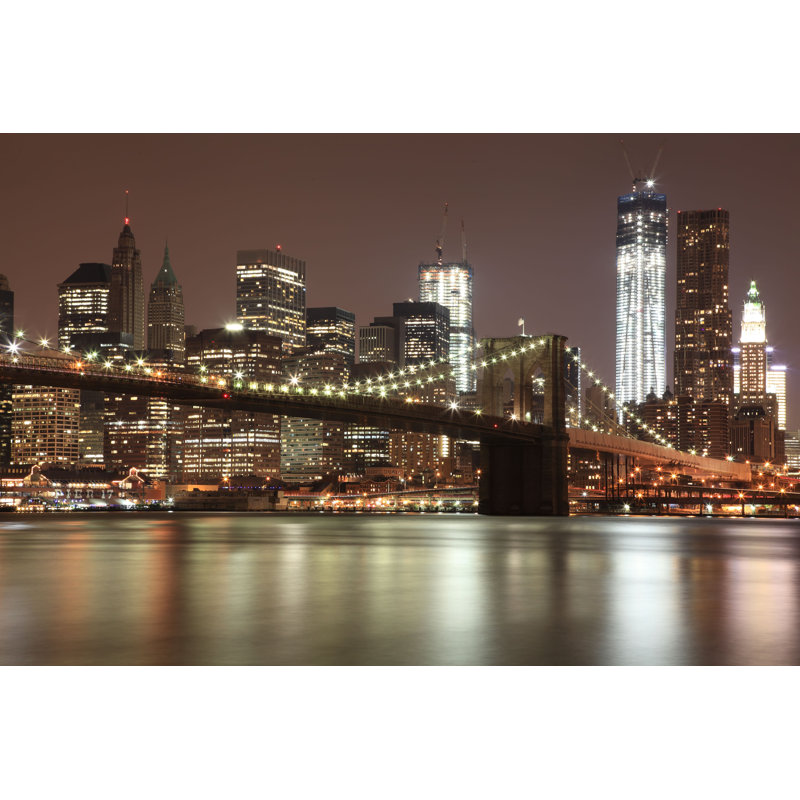 Binani Brooklyn Bridge par - Photographie de toile tendue, H 8 po x l 12 po