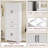 Bathroom Storage Cabinet With Multi-Functional Storage Space , 2 Drawers With Slide Rails, Adjustable Shelf