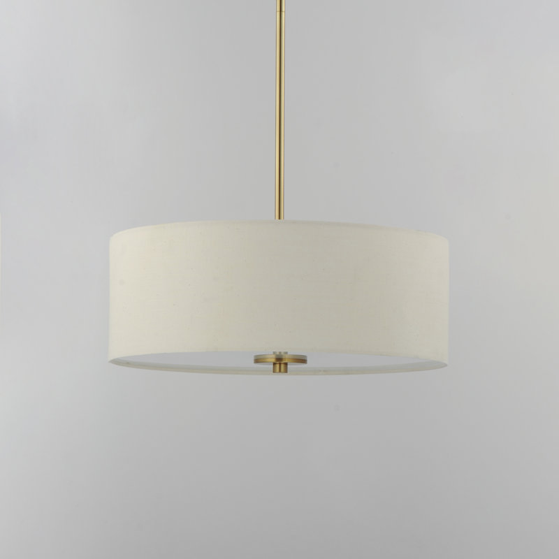 Juna 3 - Light Brass Drum Pendant