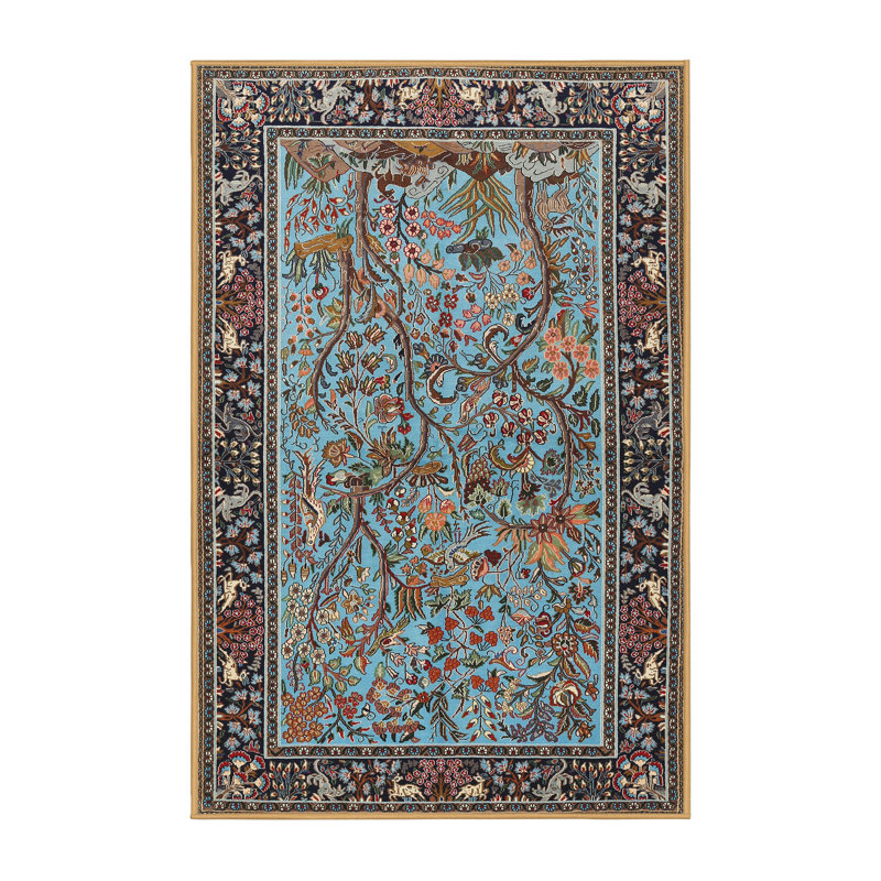 Cevilla Floral Indoor Rug, Rectangle 4' x 6'