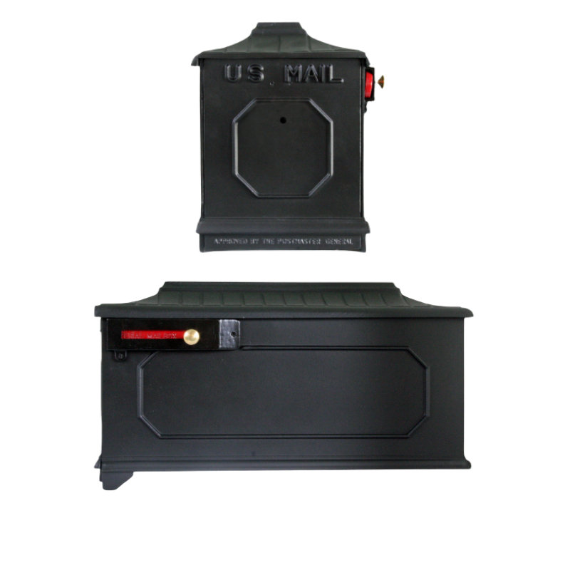 Cast Aluminum Post Mounted Mailbox
