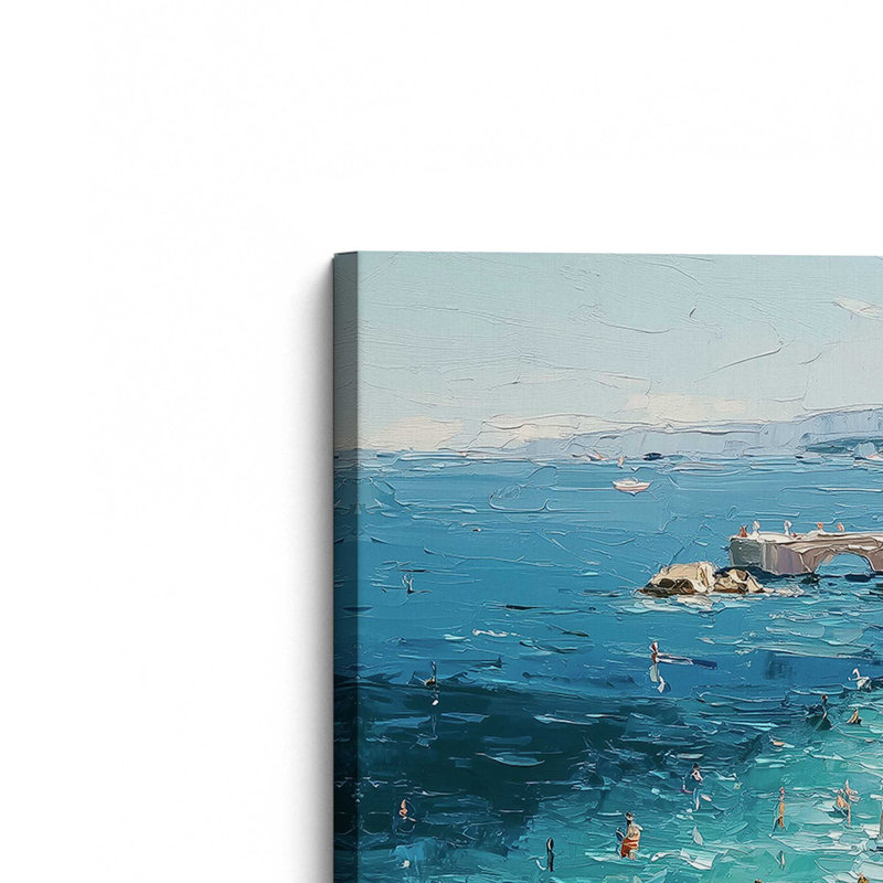 Impression sur toile Azzuro Cove, 8 po x 12 po, Toile tendue
