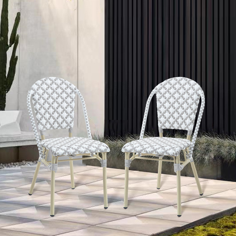 Chaise de bistro Allexia, Gris