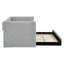 Lit de jour simple, canapé-lit rembourré, le bas se retire pour former un lit, tissu en velours côtelé gris foncé (86 po x 43,5 po x 34 po)-189647378