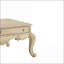 Table basse à 2 tiroirs blanc antique avec pieds en cabriole, style classique pour le salon