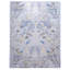 4X6 Modern Gray Birds Machine Washable Area Rug with Built-in Padding and Non-Slip Backing-1013725233