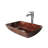 Onyx Rectangular Glass Vessel Bathroom Sink with 11" H Faucet-99538298-99538301
