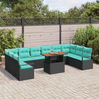 Ensemble de canapé de jardin avec rangement 11 pièces vidaXL