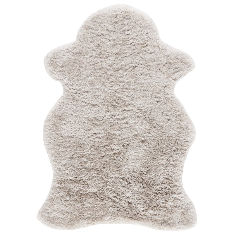 Gentas Hand Tufted Shag Solid Color Area Rug, Nouveauté 4 pi x 6 pi