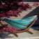 Vivere Holyoke Double Hammock with Solid Pine Arc Stand- Available in Sunbrella or Cotton