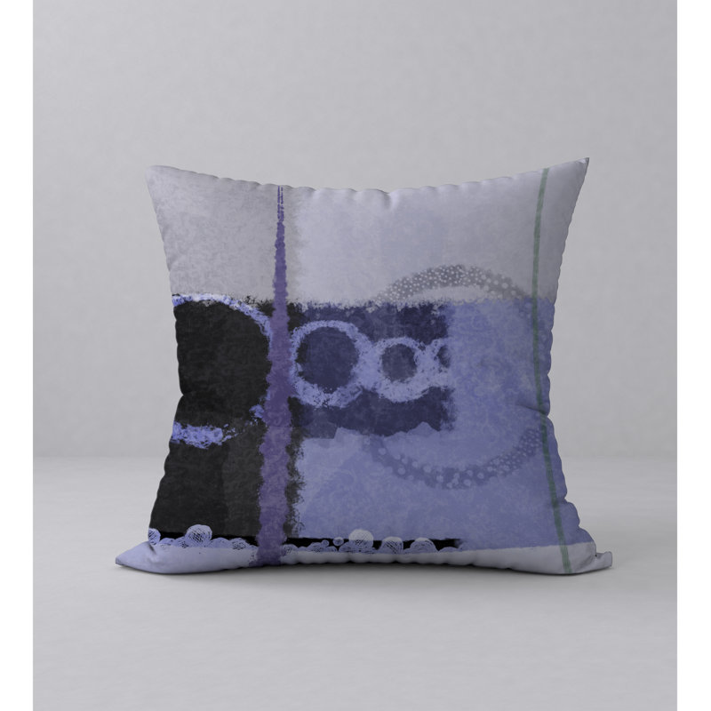 Housse de coussin carrée à motif décoratif infini/insert, 18" x 18"