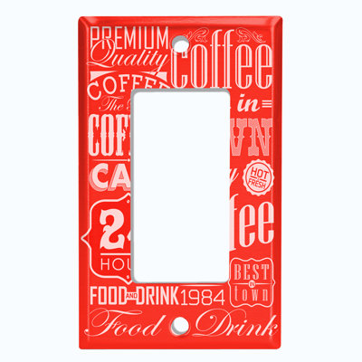 Plaque murale à bascule Coffee Diner