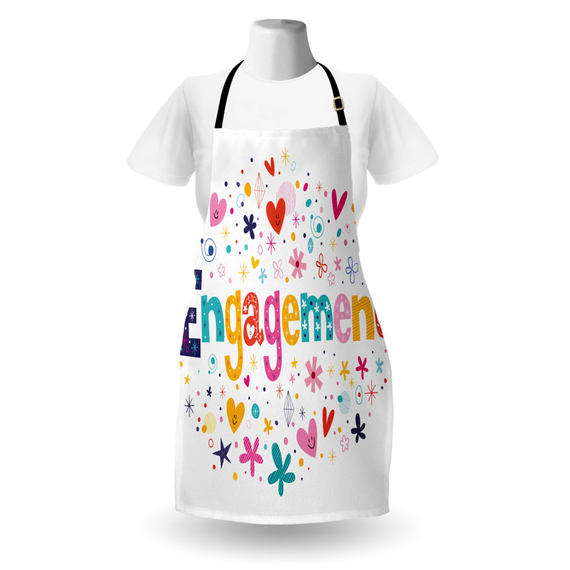 Multicolore tablier coloré The Party Aisle ™ unisexe, fête de fiançailles, taille adulte