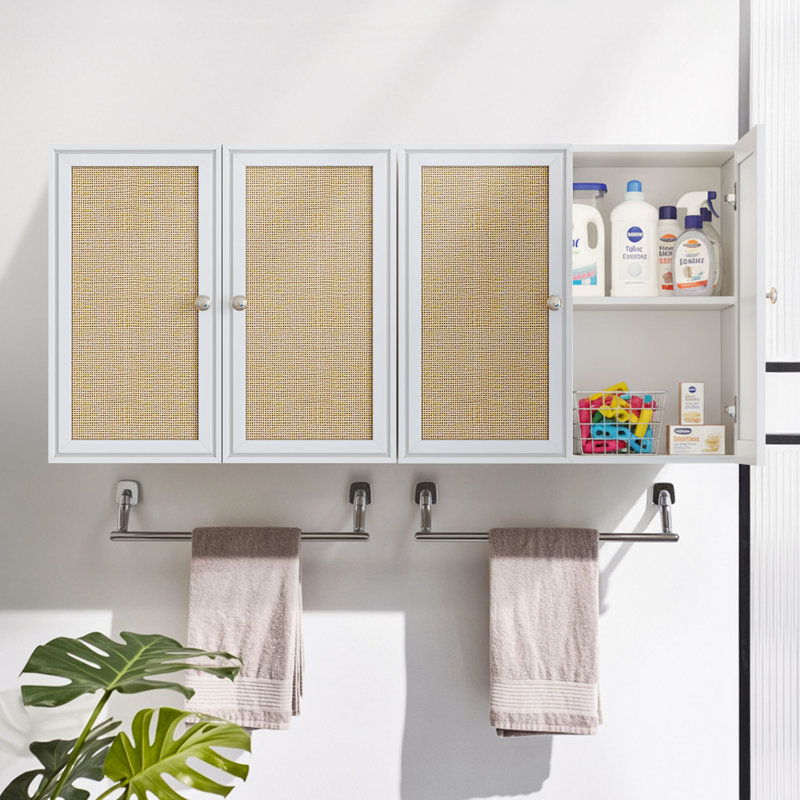 Armoire murale pour lessive 48 ", Blanc