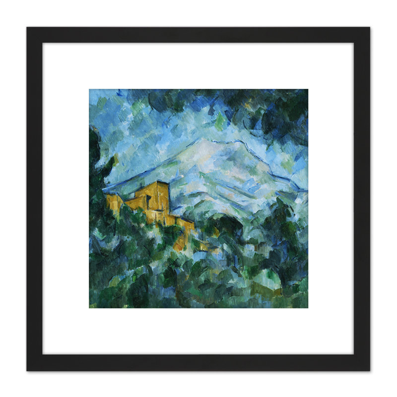 Paul Cezanne Mont Sainte Victoire And Chateau Noir - Single Picture Frame Painting
