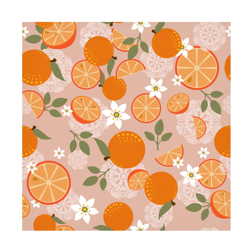 Art sur toile «Zion orange» par Fiona Stokes, H 35 po x l 35 po