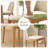 Beige Solid back side Chair(Set of 2)