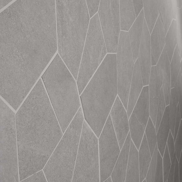 Era Organic Pattern Limestone Look Matte Porcelain Mosaic Tile