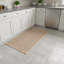 Tapis de cuisine brun, 20,1 po x 32,1 po, lavable, antidérapant, absorbant et durable, spécialement conçu pour les éviers de cuisine.