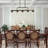 Kitchen Island Lighting Farmhouse Linear Chandelier for Dining Room Hanging Light Fixture