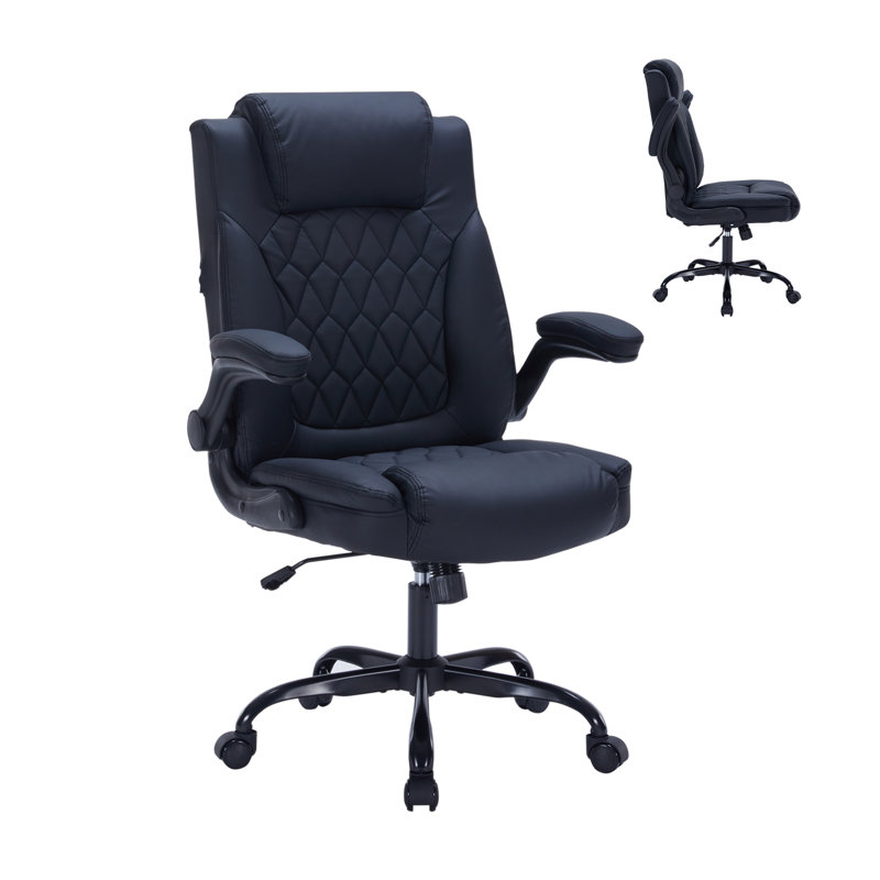 Upholstered Swivel Accent Chair, Black