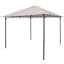Pavillon de jardin ouvert 10 pi x 10 pi avec structure en acier et plateau en polyester Darla