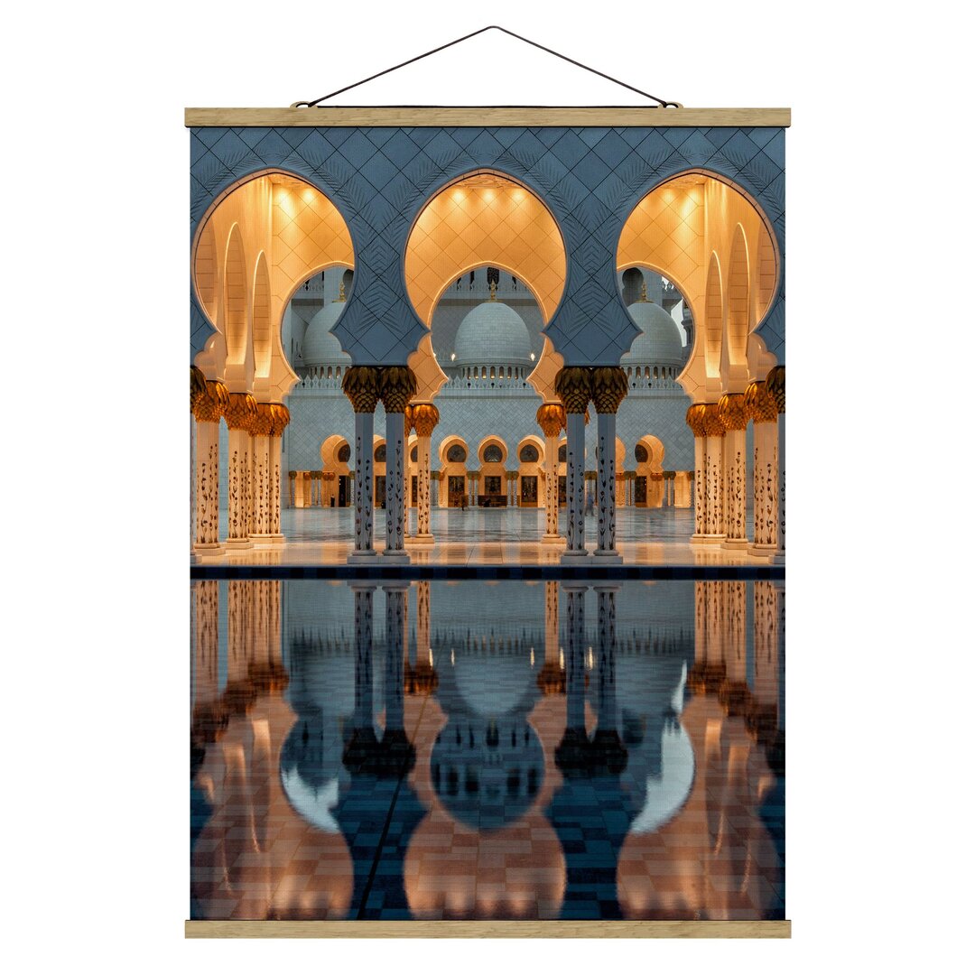 Stoffbild Reflexionen in der Moschee