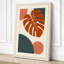 Monstera Geometry Mid-Century - Wrapped Canvas-1188159654-1188159662