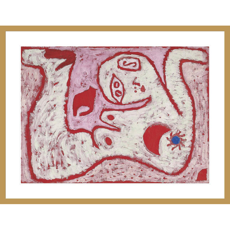 «A Woman For Gods» par Paul Klee, impression giclée sur cadre, H 32,22 po x l 41,5 po