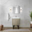 24 po De meuble-lavabo rustique l 20 po x P 20 po avec robinet en marbre et or rose-61929822