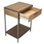 Axton 52cm W Solid Wood Bedside Table