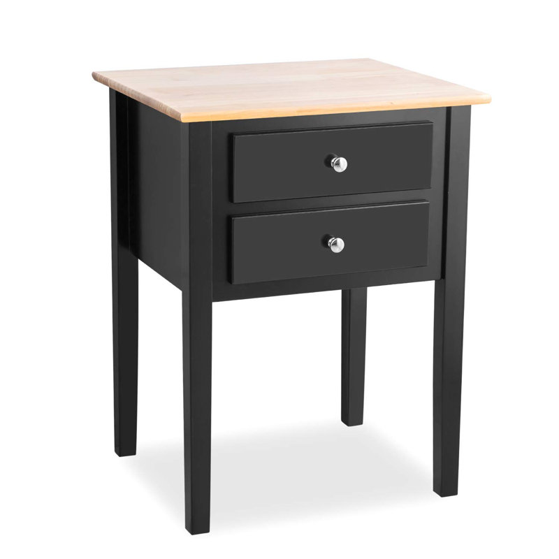 Payakumbuh 40cm W Bedside Table, Black