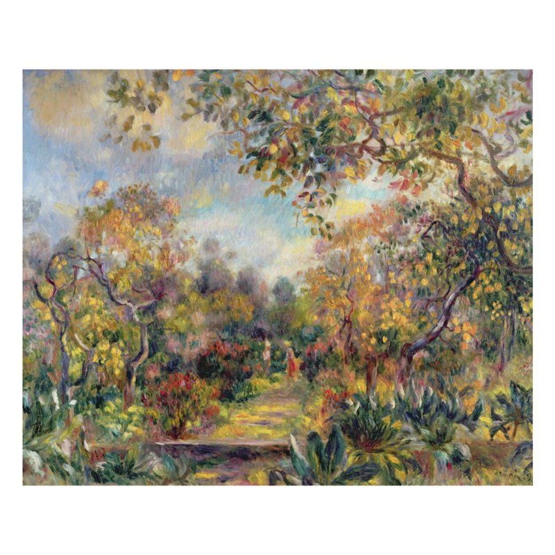 "Paysage à beaulieu" par Pierre-Auguste Renoir - Estampe numérique, H 32 po x l 40 po