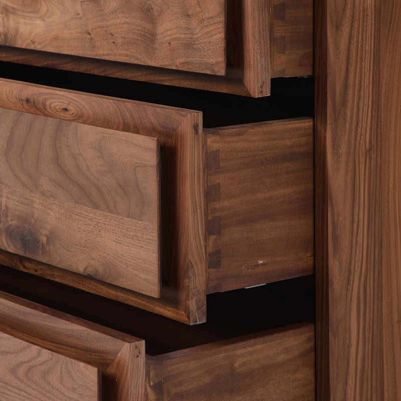 Stafford 6 Drawer Dresser-Walnut Natural
