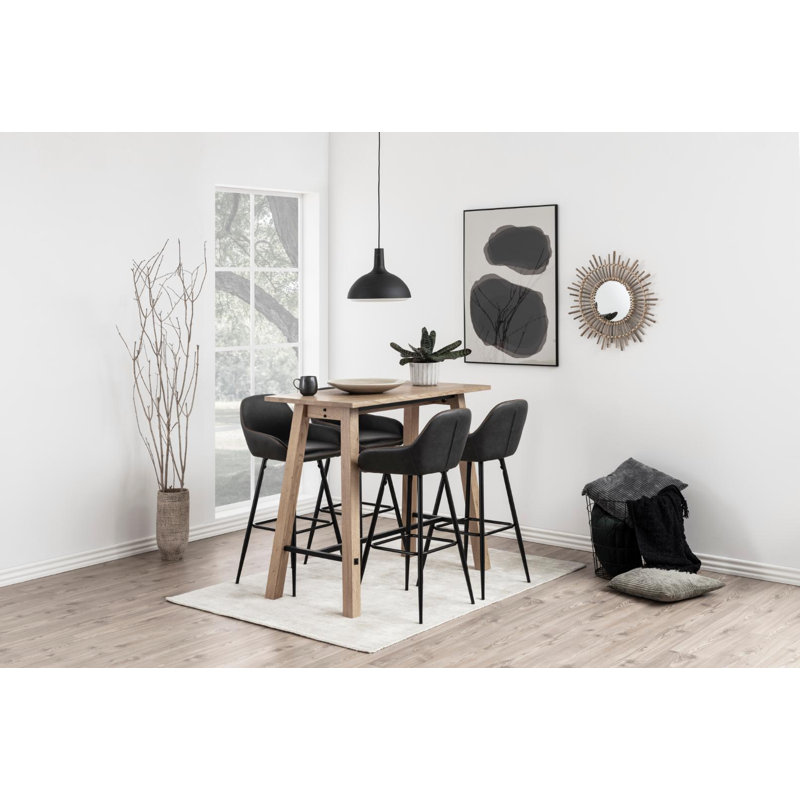 Beggs Upholstered Bar Stool with Steel Frame