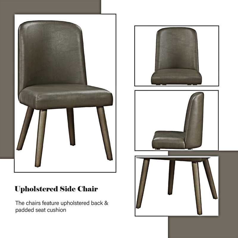 Chaise d'appoint rembourrée (ensemble de 2)