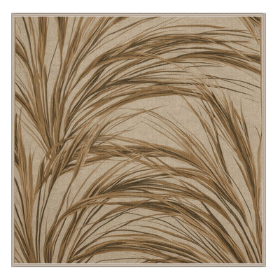 Machine Washable Botanical Brown Area Rug