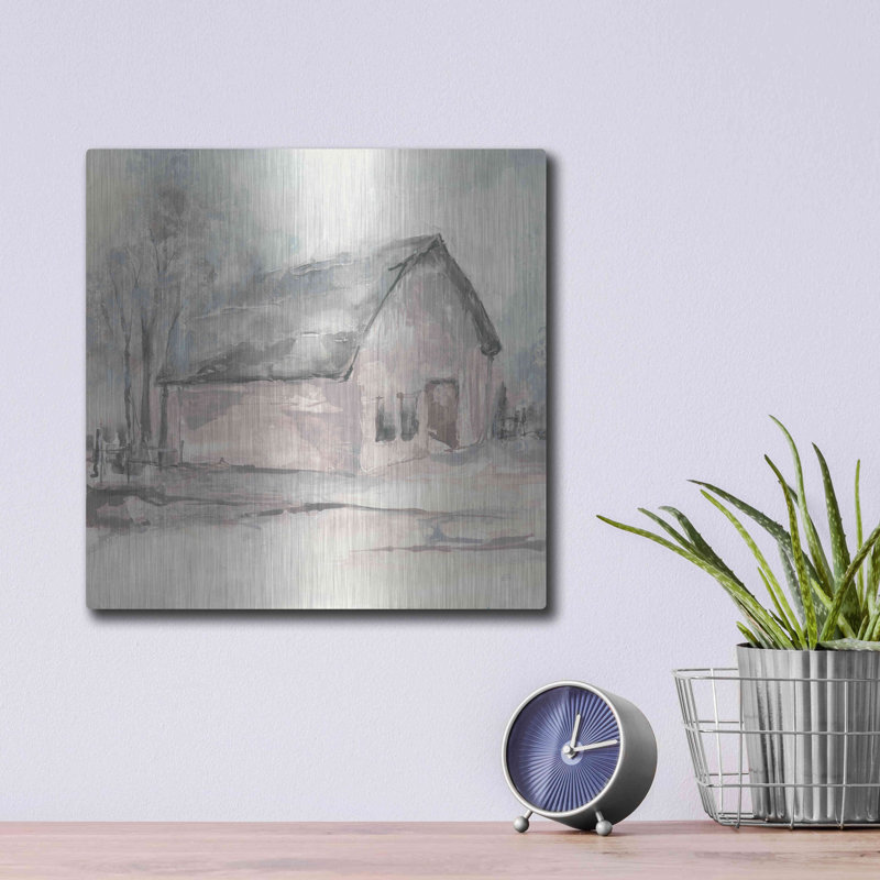" Barn I " by Chris Paschke, 12" H x 12" W