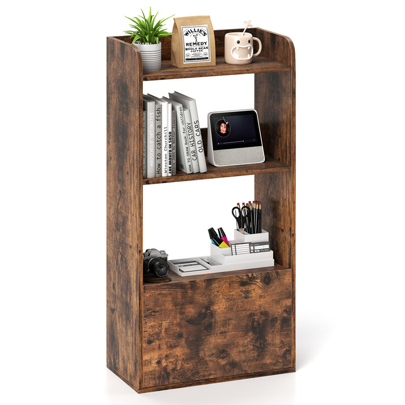 120cm H x 55cm W Book Cabinet Bookcase, Brown