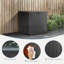 Boîte de rangement extérieure imperméable avec couvercle verrouillable pour terrasse, jardin et piscine 31 gallons-101118683