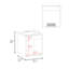Meuble-lavabo blanc avec deux portes-134066690