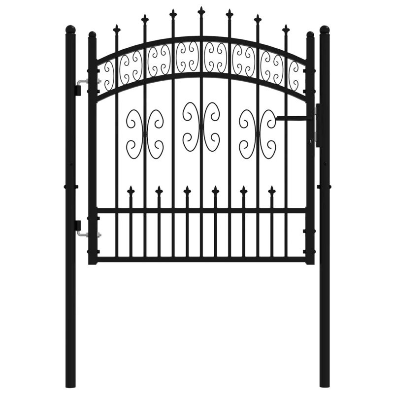 Mirador Black Metal Gate, 59.06cm H x 40.55cm W