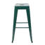 Tabourets de bar en métal de 30 pouces à hauteur de comptoir sans dossier de 2, non empilables, assemblage simple et amovible, espace, pour îlot de cuisine, bar, salle à manger, structure robuste, facile à nettoyer et déformable