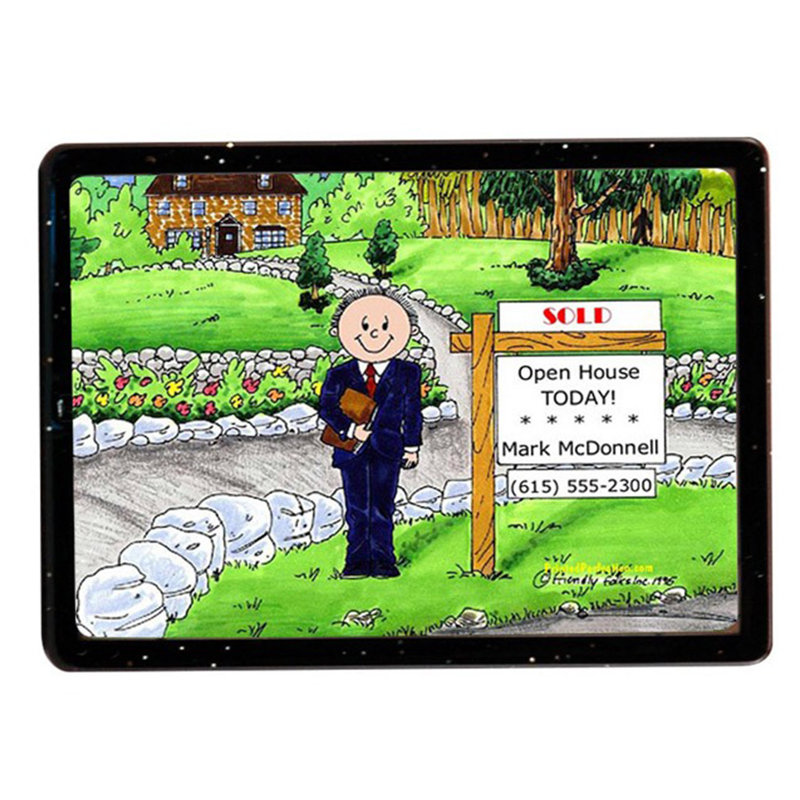 Realtor personnalisé - aimant acrylique mâle - excellent cadeau!, Oui