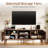 Fluted TV Stand for Tvs up to 70", Mid-Century Modern Entertainment Center TV Media Console Table with Storage and Adjustable Shelves for Living Room, Bedroom-198436217