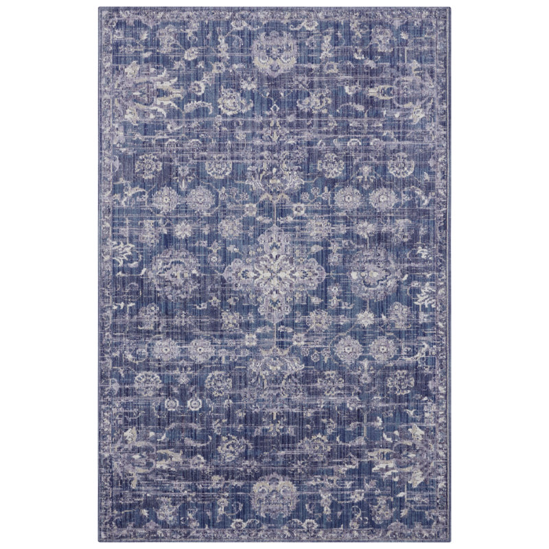 Alexandria Blue Indoor/Outdoor Rug, Rectangle 115 x 170 cm